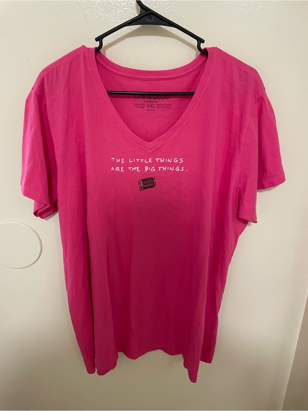 ✨Women’s Life Is Good Vneck Short Sleeve Tee XXL - Picture 2 of 8